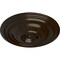 Ekena Millwork Traditional Ceiling Medallion (Fits Canopies up to 4"), Hand-Painted Bronze, 14 3/4"OD x 1 3/4"P CM14TRBZS - alternate 3
